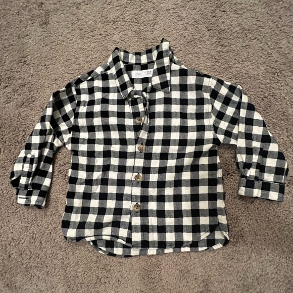 Zara Shirts & Tops Zara Toddler Boy Gingham Shirt Poshmark